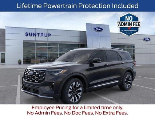 Agate Black Metallic 2026 Ford Explorer Platinum