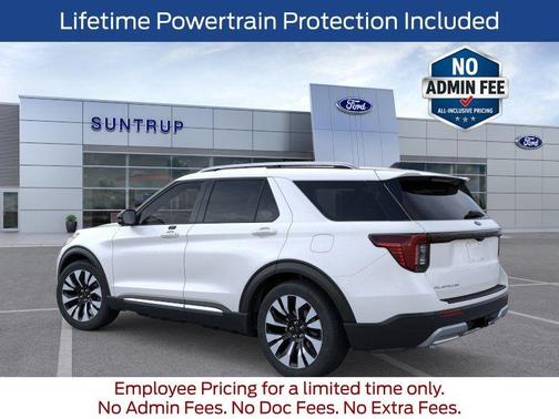 White Metallic 2026 Ford Explorer Platinum