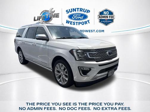 White Platinum Clearcoat Metallic 2018 Ford Expedition Max Platinum