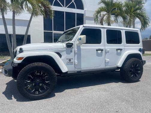 White 2023 Jeep Wrangler 4xe Sahara