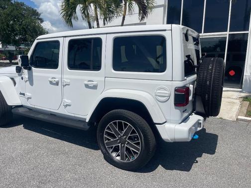 White 2023 Jeep Wrangler 4xe Sahara