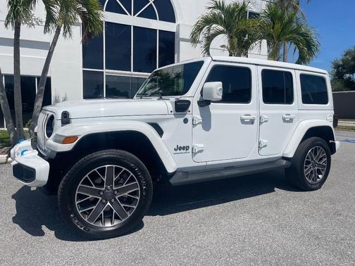 White 2023 Jeep Wrangler 4xe Sahara
