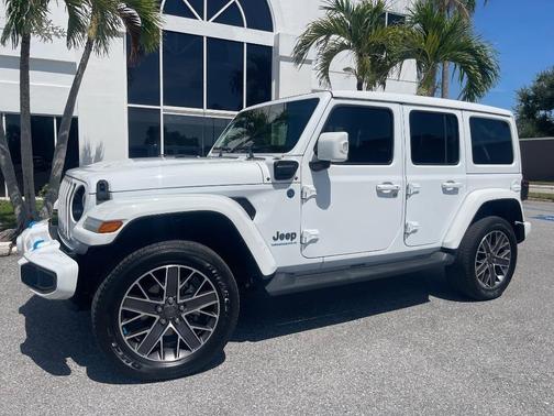 White 2023 Jeep Wrangler 4xe Sahara