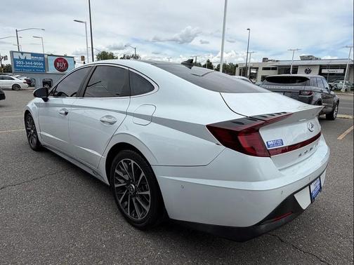 Quartz White 2021 Hyundai SONATA Limited