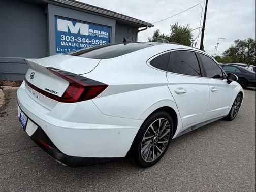 Quartz White 2021 Hyundai SONATA Limited