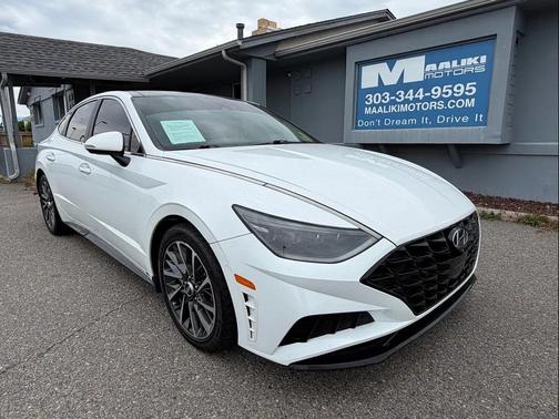 Quartz White 2021 Hyundai SONATA Limited