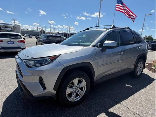 Silver Sky Metallic 2019 Toyota RAV4 Hybrid XLE