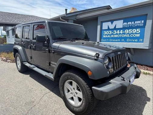 Granite Crystal Metallic Clearcoat 2017 Jeep Wrangler Unlimited Sport