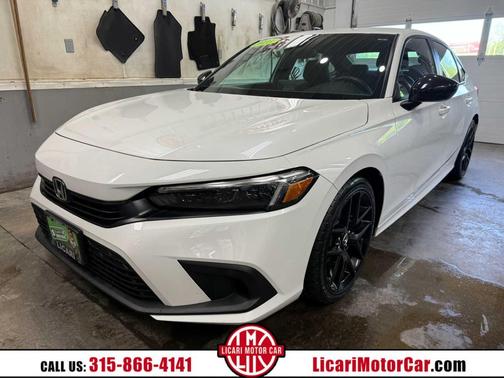 Platinum White Pearl 2023 Honda Civic Sport