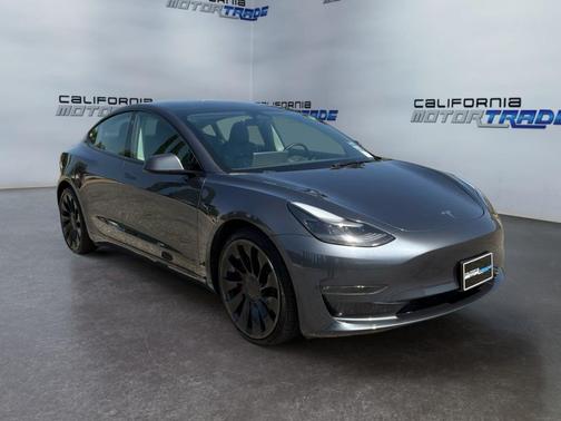 Gray 2023 Tesla Model 3 Performance