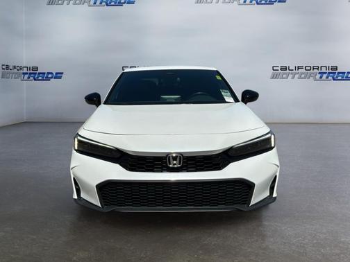 Platinum White Pearl 2025 Honda Civic Sport