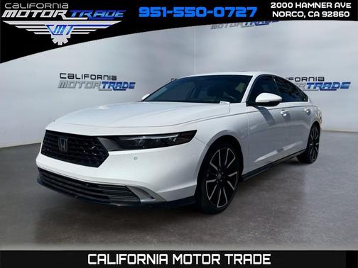 Platinum White Pearl 2025 Honda Accord Hybrid Touring