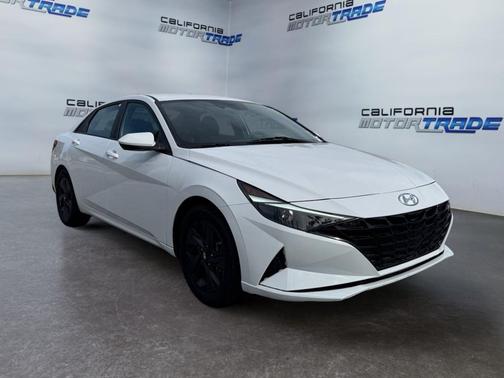 Lunar White 2023 Hyundai ELANTRA HEV Blue