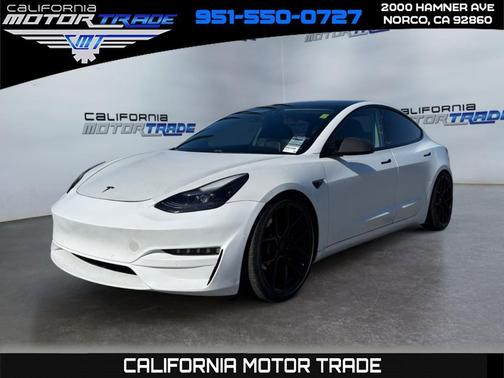 Pearl White Multi-Coat 2021 Tesla Model 3 Long Range