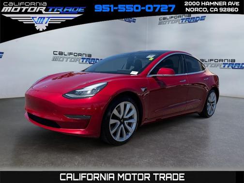 Red Multi-Coat 2018 Tesla Model 3 Long Range