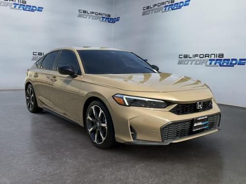 Sand Dune Pearl 2025 Honda Civic Hybrid Sport Touring