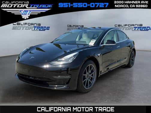 Solid Black 2019 Tesla Model 3 Long Range
