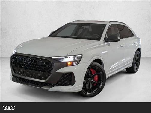 glacier white metallic 2026 Audi RS Q8 4.0T SUV