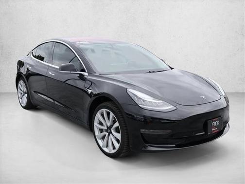 Solid Black 2018 Tesla Model 3 Long Range