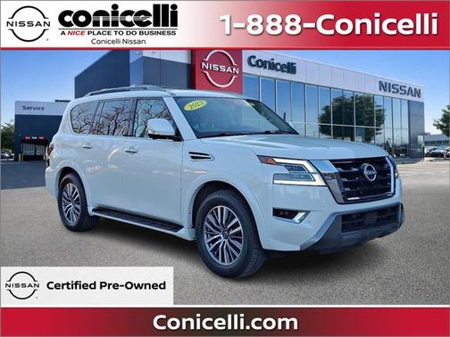 Aspen White 2023 Nissan Armada SL