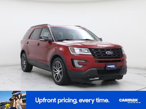 Red 2017 Ford Explorer Sport
