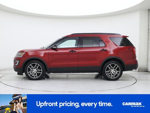 Red 2017 Ford Explorer Sport