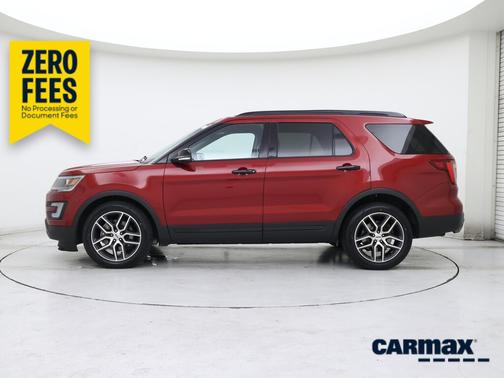 Red 2017 Ford Explorer Sport
