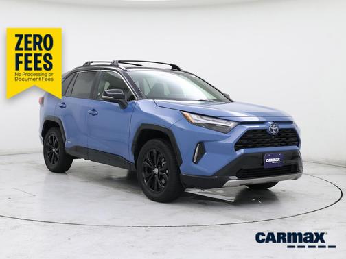 Blue 2022 Toyota RAV4 Hybrid XSE