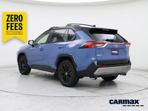 Blue 2022 Toyota RAV4 Hybrid XSE
