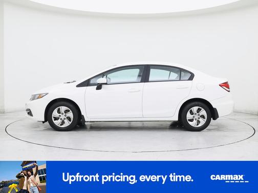 White 2014 Honda Civic LX
