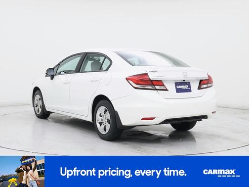 White 2014 Honda Civic LX