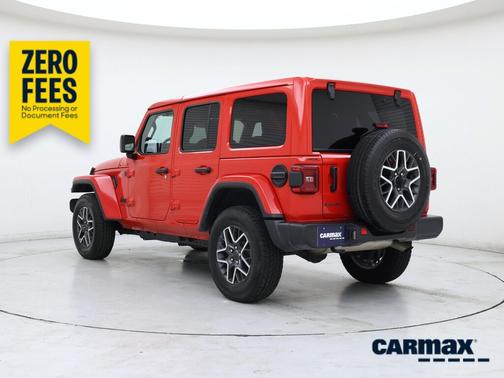 Red 2025 Jeep Wrangler Sahara