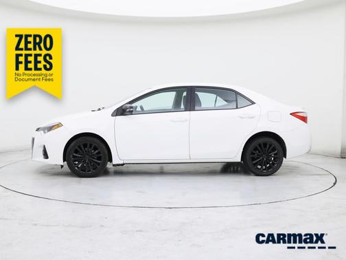 White 2015 Toyota Corolla S