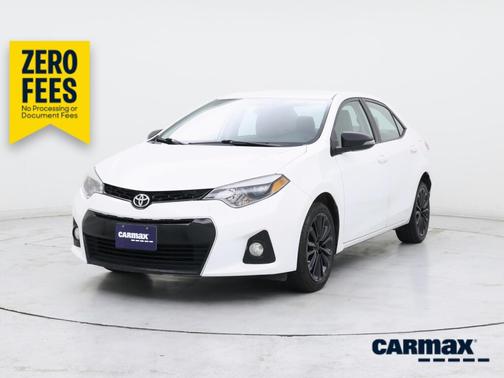 White 2015 Toyota Corolla S