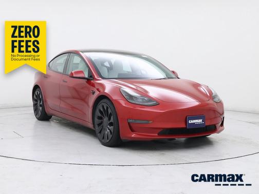 Red 2023 Tesla Model 3 Performance