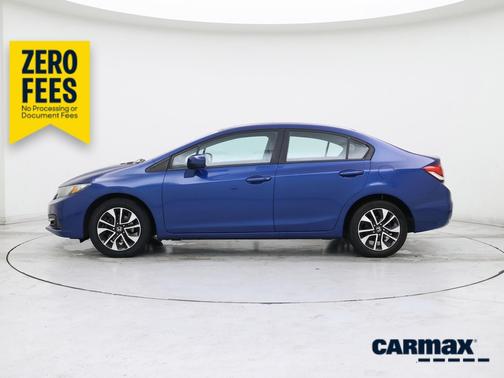 Blue 2014 Honda Civic EX
