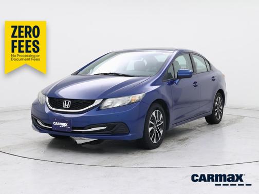 Blue 2014 Honda Civic EX