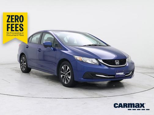Blue 2014 Honda Civic EX