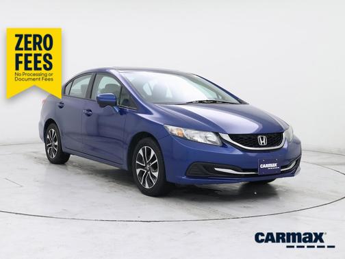 Blue 2014 Honda Civic EX