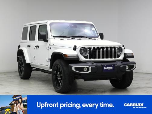 White 2025 Jeep Wrangler 4xe Sahara
