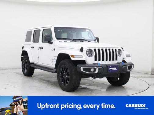 White 2023 Jeep Wrangler 4xe Unlimited Sahara