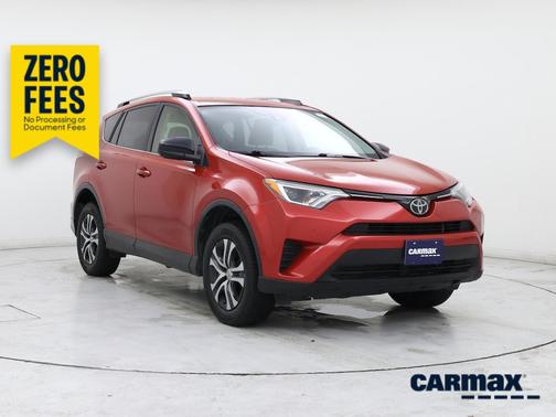 Red 2017 Toyota RAV4 LE