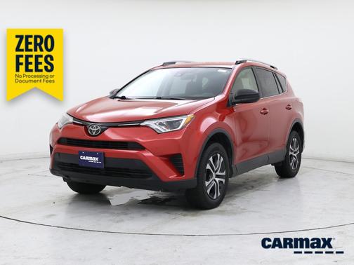 Red 2017 Toyota RAV4 LE