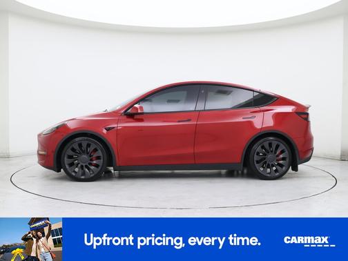 Red 2023 Tesla Model Y Performance