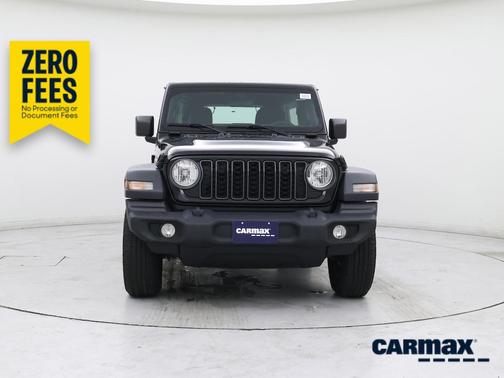Black 2024 Jeep Wrangler Sport