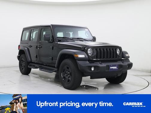 Black 2024 Jeep Wrangler Sport