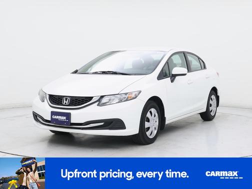 White 2015 Honda Civic LX