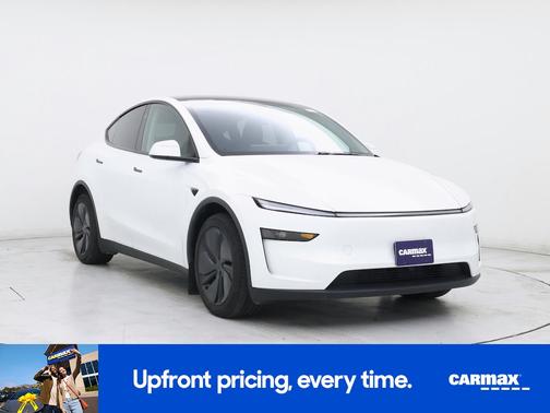 White 2026 Tesla Model Y Long Range Launch Edition