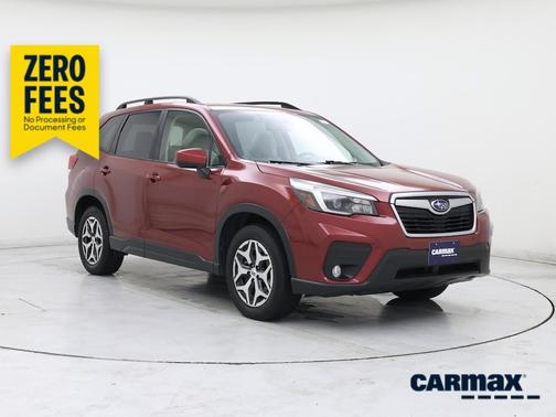 Red 2021 Subaru Forester Premium