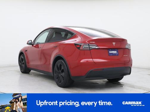 Red 2021 Tesla Model Y Long Range
